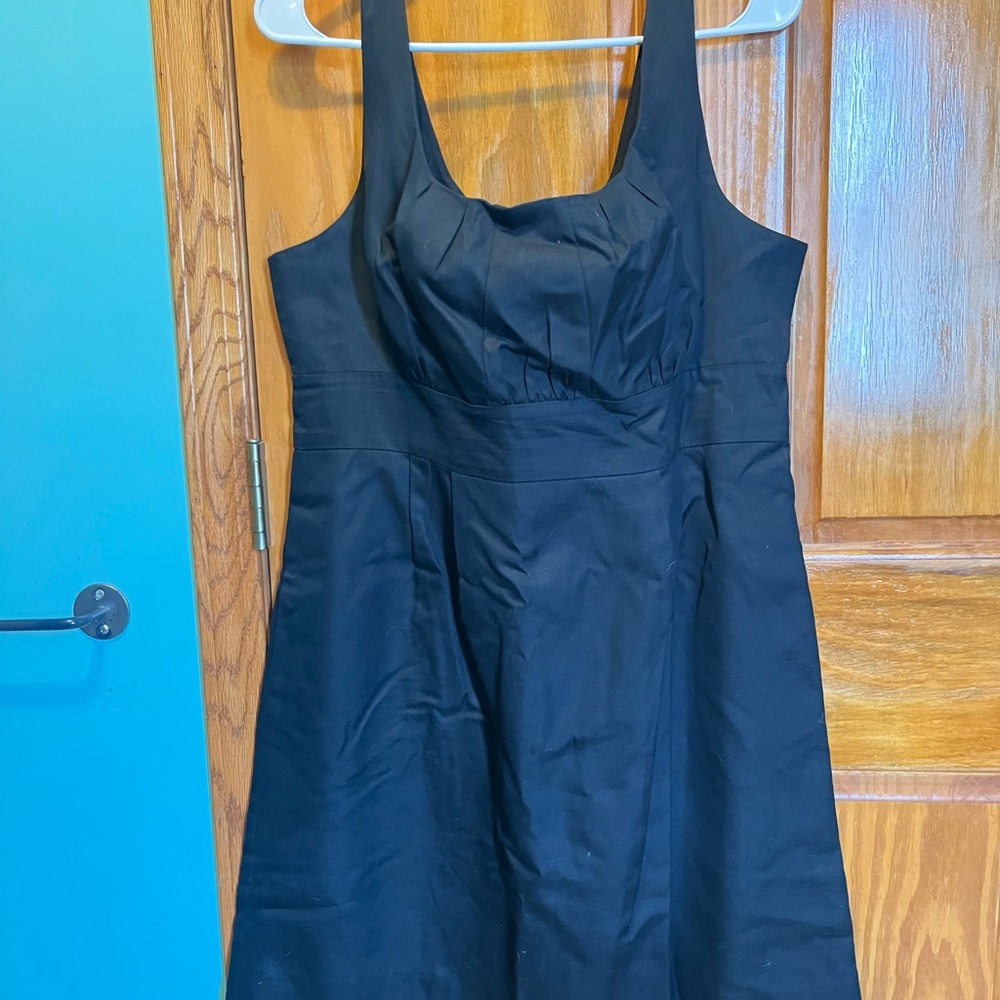 J. Crew Black Strappy Mini Dress